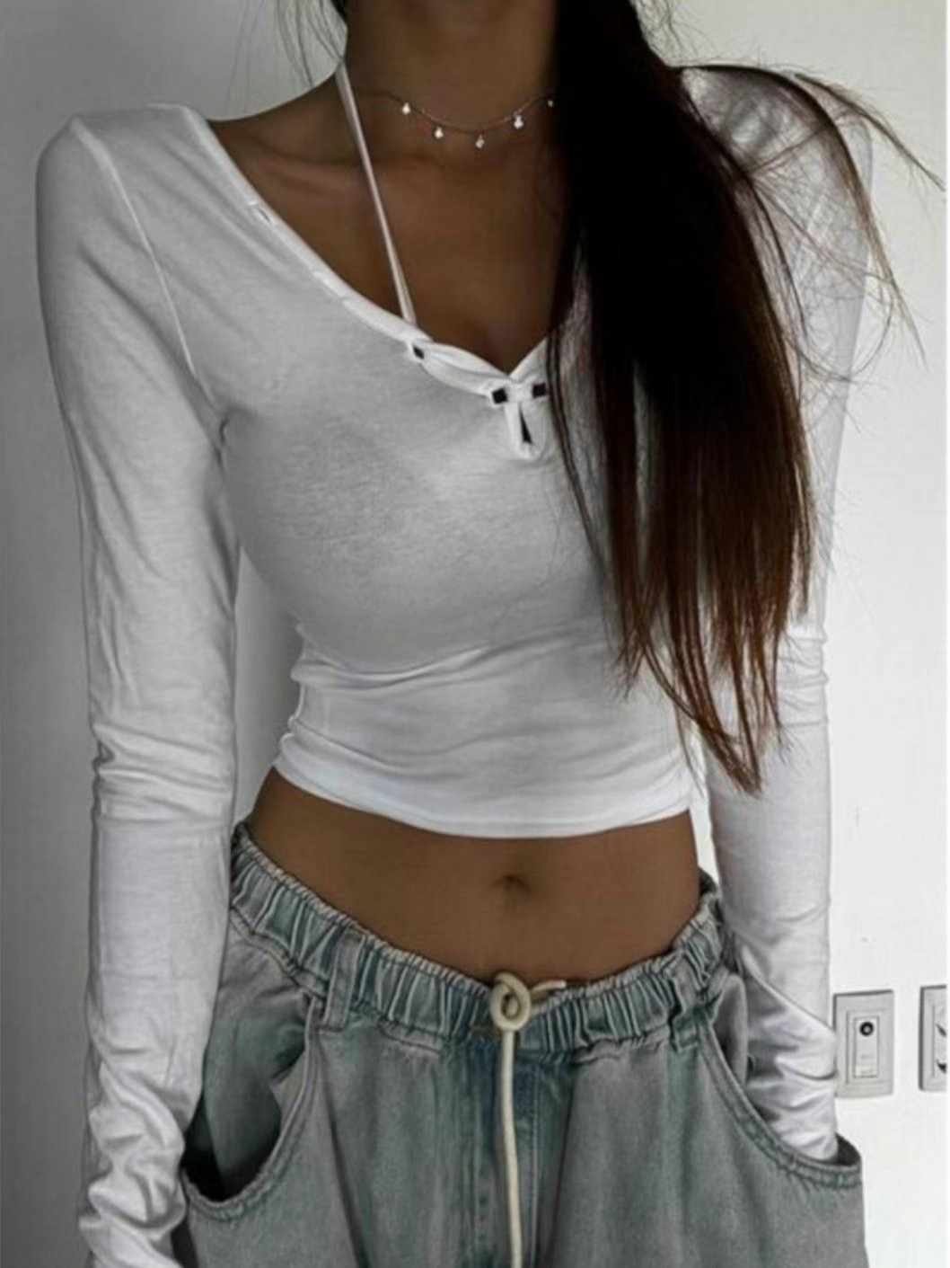 LIP STICK韓國直郵女裝新款休閑人氣職業推薦時尚熱賣長袖T恤LIP STICK長袖T恤圖色1