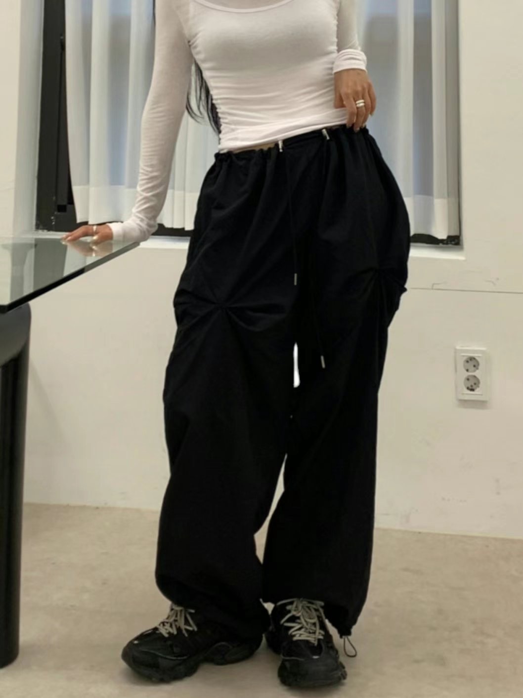 LIP STICK直郵韓國代購女裝新款休閑真品24秋冬熱賣休閑褲LIP STICK休閑褲圖色3