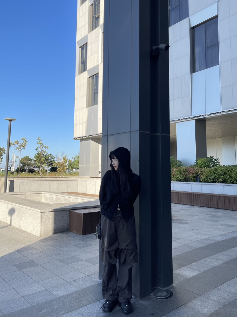LUMEN-P韓國直郵東大門代購女裝新款人氣職業熱賣針織衫拉鏈LUMEN-P針織衫