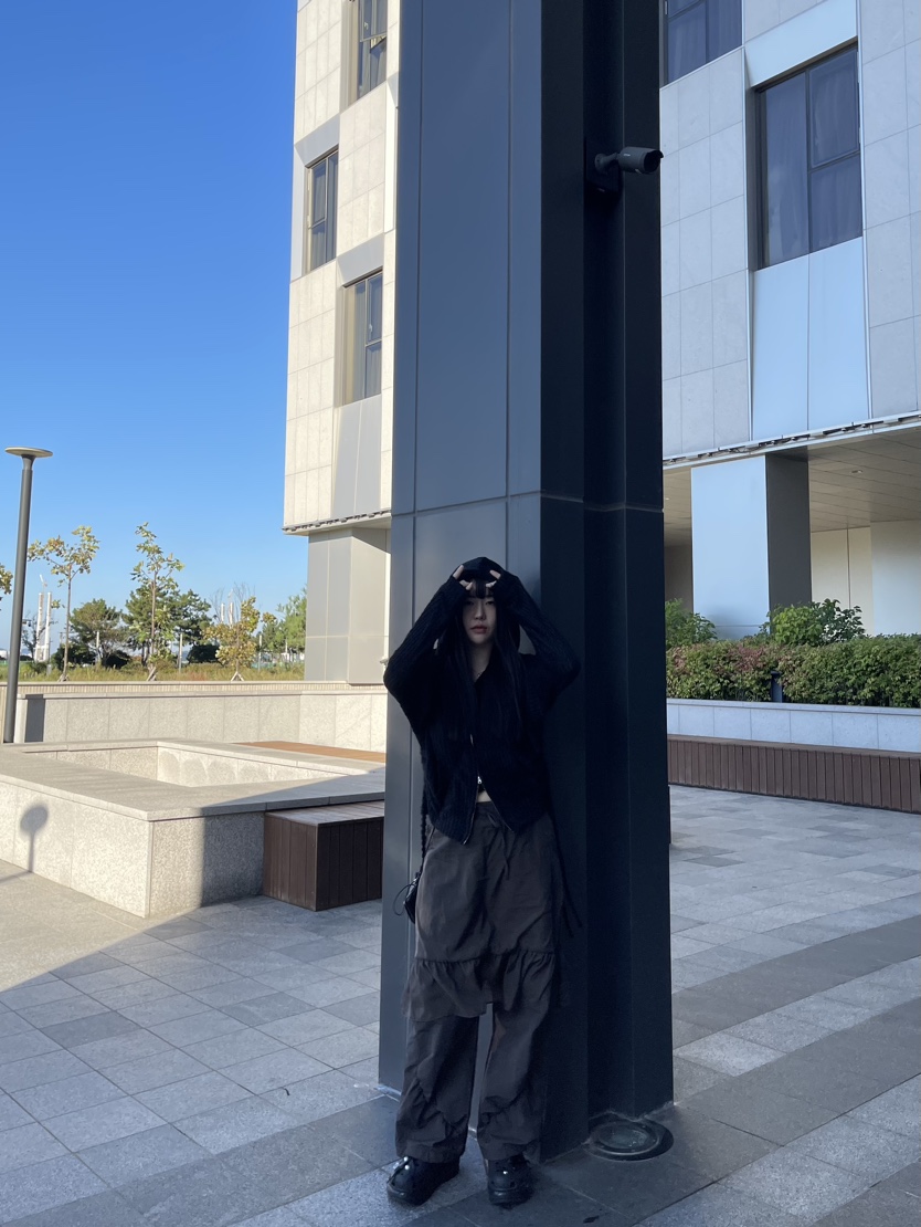 LUMEN-P韓國直郵東大門代購女裝新款人氣職業熱賣針織衫拉鏈LUMEN-P針織衫