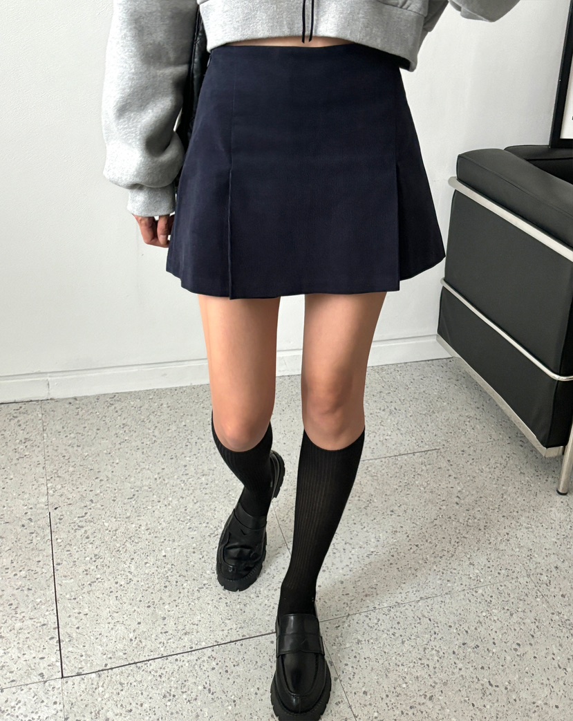 MARRON韓國直郵東大門代購女裝新品休閑人氣職業時尚短裙百褶PIN-UP短裙圖色2