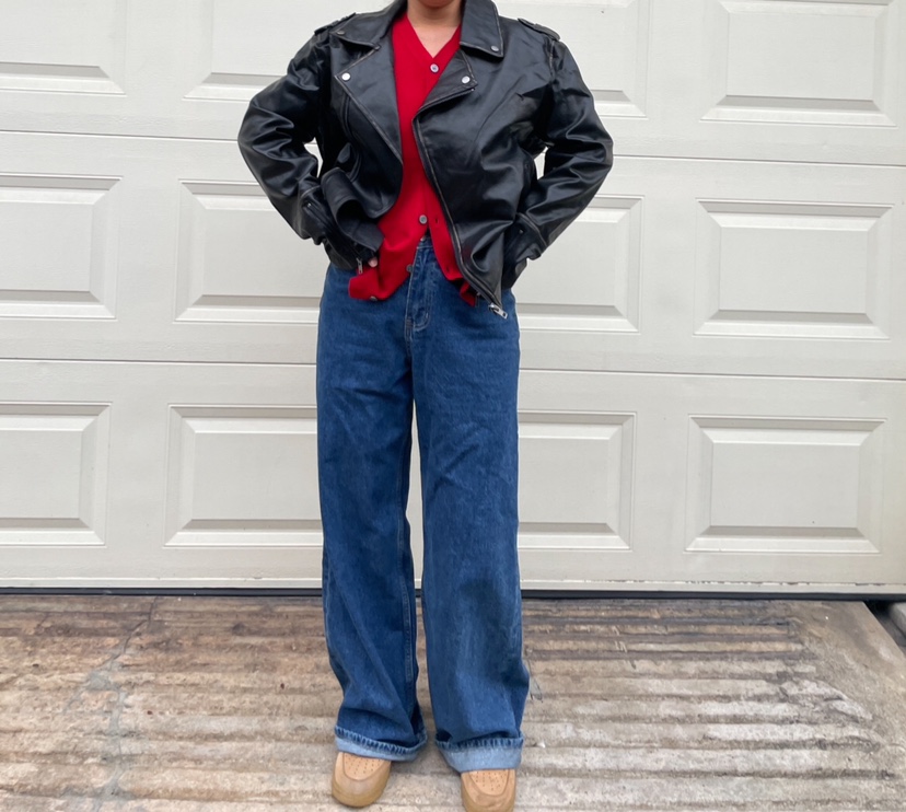 PAIRING韓國直郵東大門代購女裝新品熱賣職業時尚24秋冬皮衣PAIRING皮衣