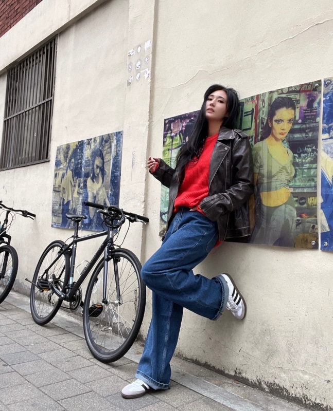 PAIRING韓國直郵東大門代購女裝新品熱賣職業時尚24秋冬皮衣PAIRING皮衣