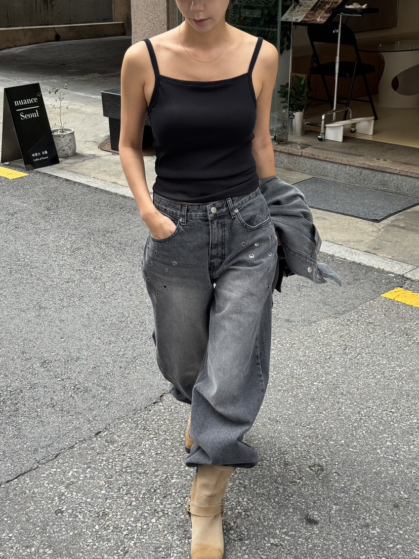 SUNDER MARKET韓國直郵東大門代購女裝新品時尚真品吊帶背心SUNDER MARKET吊帶/背心圖色5