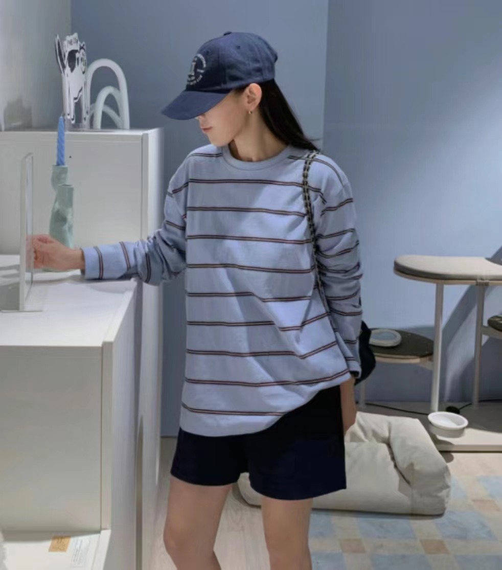 NATTY韓國直郵東大門代購女裝新款職業人氣真品休閑長袖T恤NATTY長袖T恤圖色1