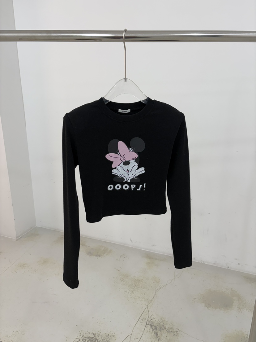 JENNIE韓國直郵東大門代購女裝新款職業時尚休閑真品長袖T恤JENNIE/VENEFIT長袖T恤圖色2