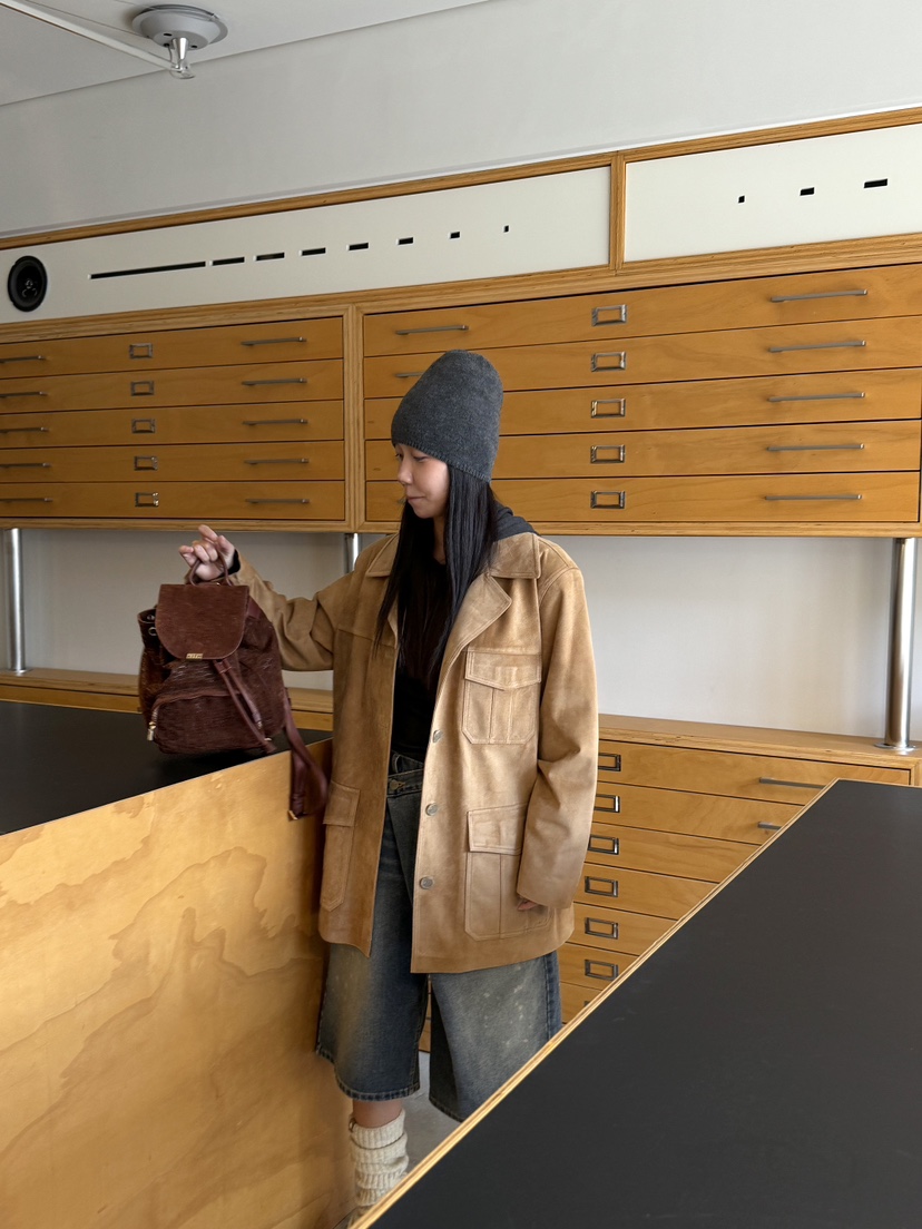 SUNDER MARKET韓國直郵女裝新款休閑職業24秋冬真品夾克SUNDER MARKET夾克