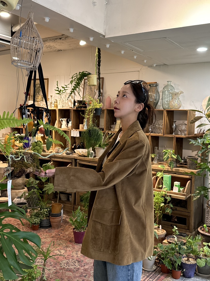 SUNDER MARKET韓國直郵女裝新款休閑職業24秋冬真品夾克SUNDER MARKET夾克