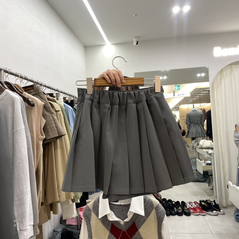 BANI BLUBH韓國直郵東大門代購女裝新款熱賣職業24秋冬短裙百褶BANI BLUSH短裙