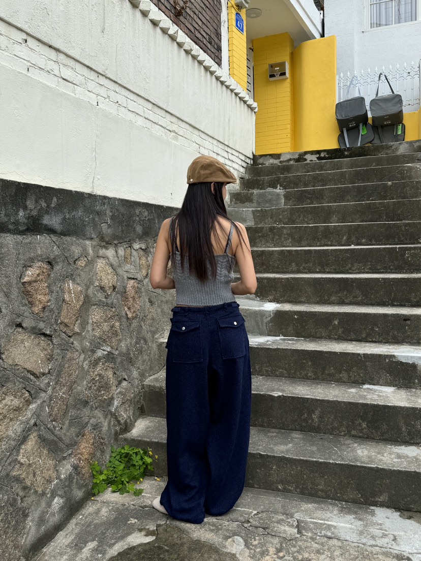 SUNDER MARKET直郵韓國代購女裝新款休閑真品職業人氣休閑褲SUNDER MARKET休閑褲