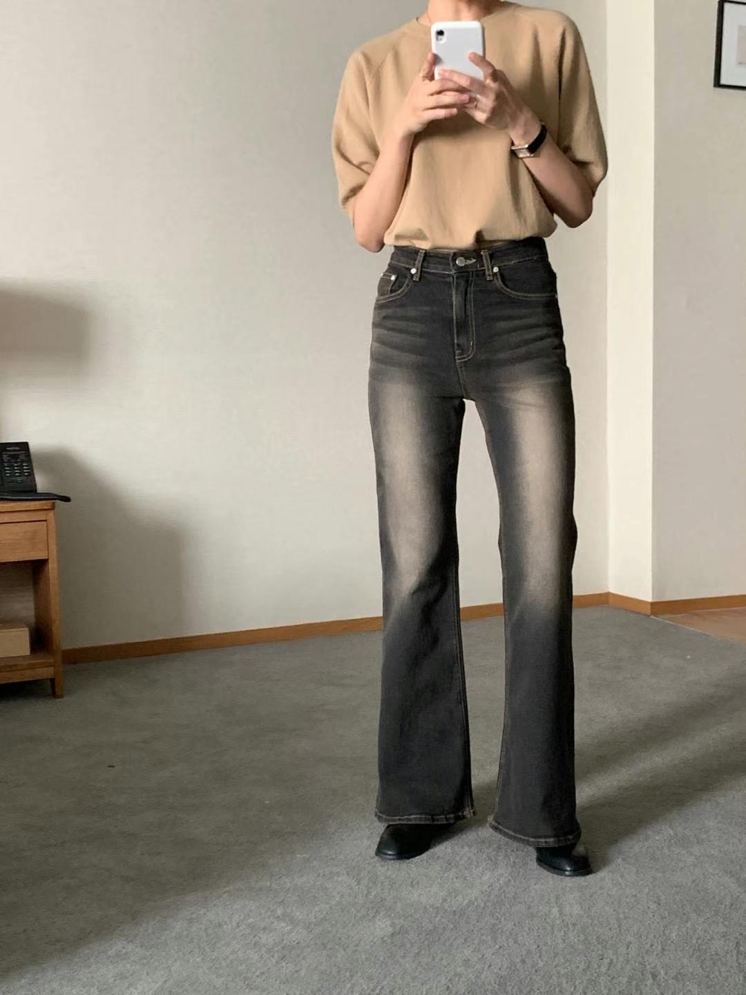 like core/COREBLUE韓國直郵女裝新品休閑推薦24秋冬牛仔褲like core/COREBLUE牛仔褲圖色2