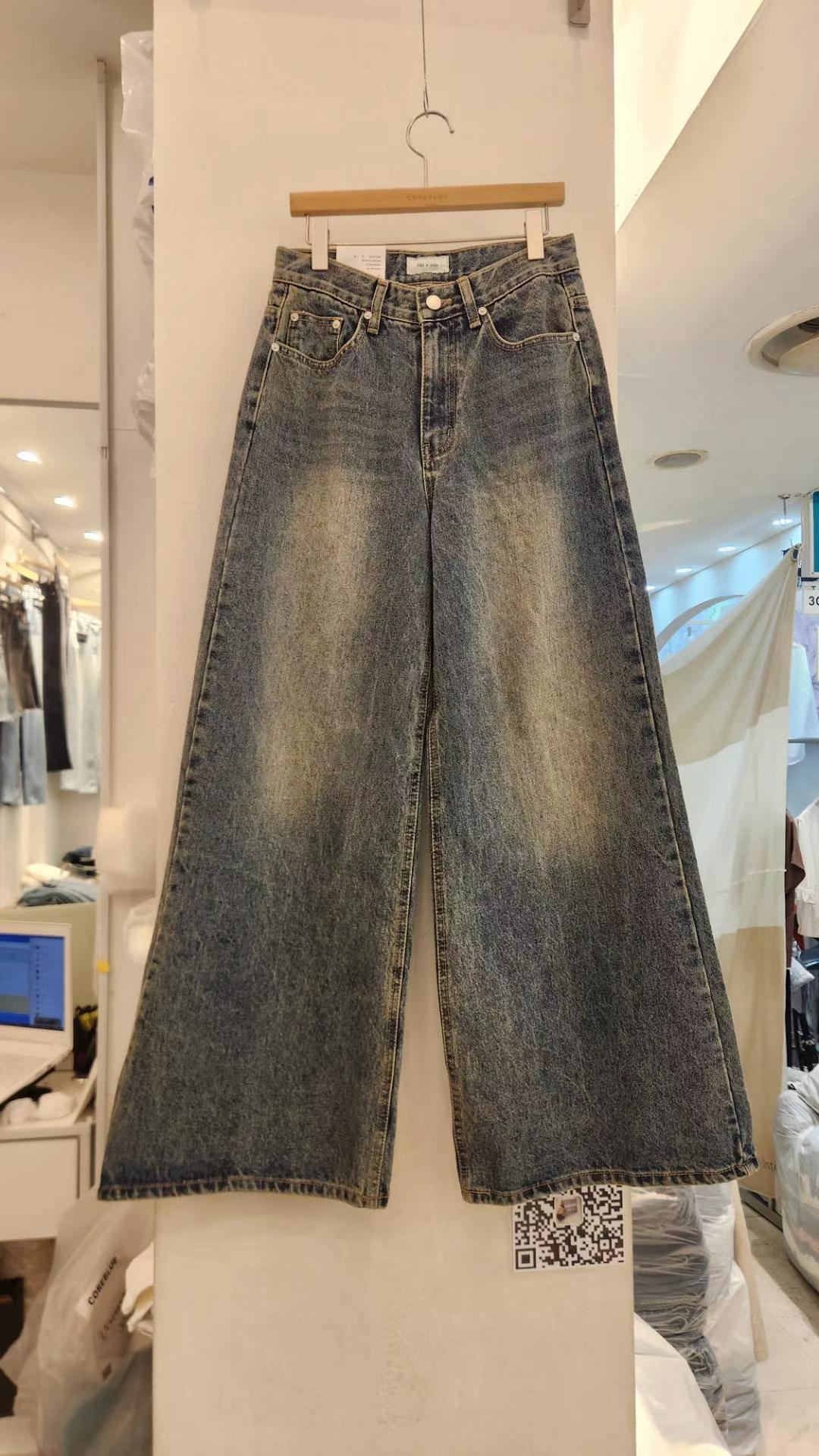like core/COREBLUE韓國直郵東大門實拍女裝新品熱賣牛仔褲like core/COREBLUE牛仔褲
