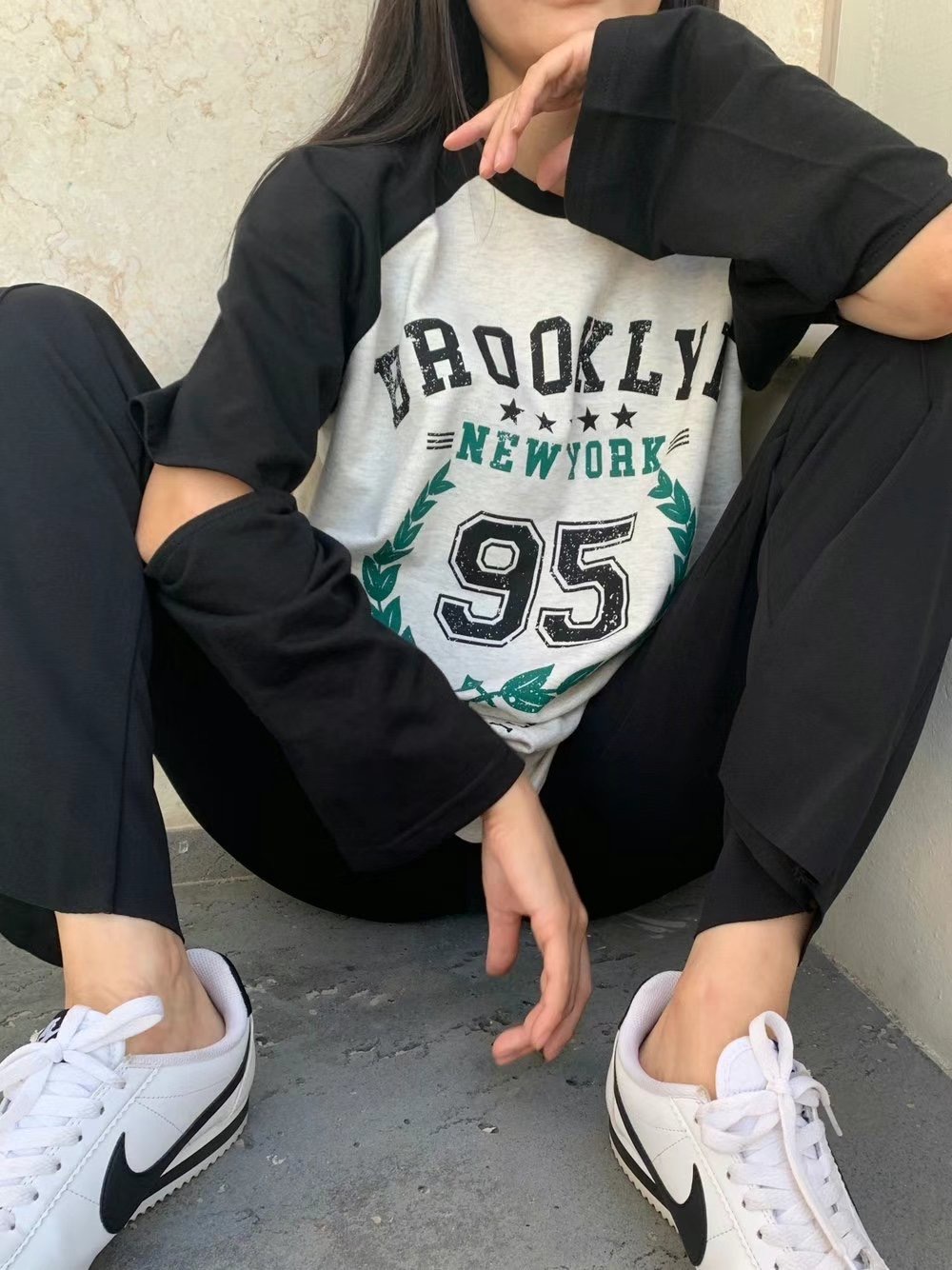 COVER FIT韓國直郵女裝新款時尚24秋冬職業真品推薦長袖T恤COVER FIT長袖T恤圖色2