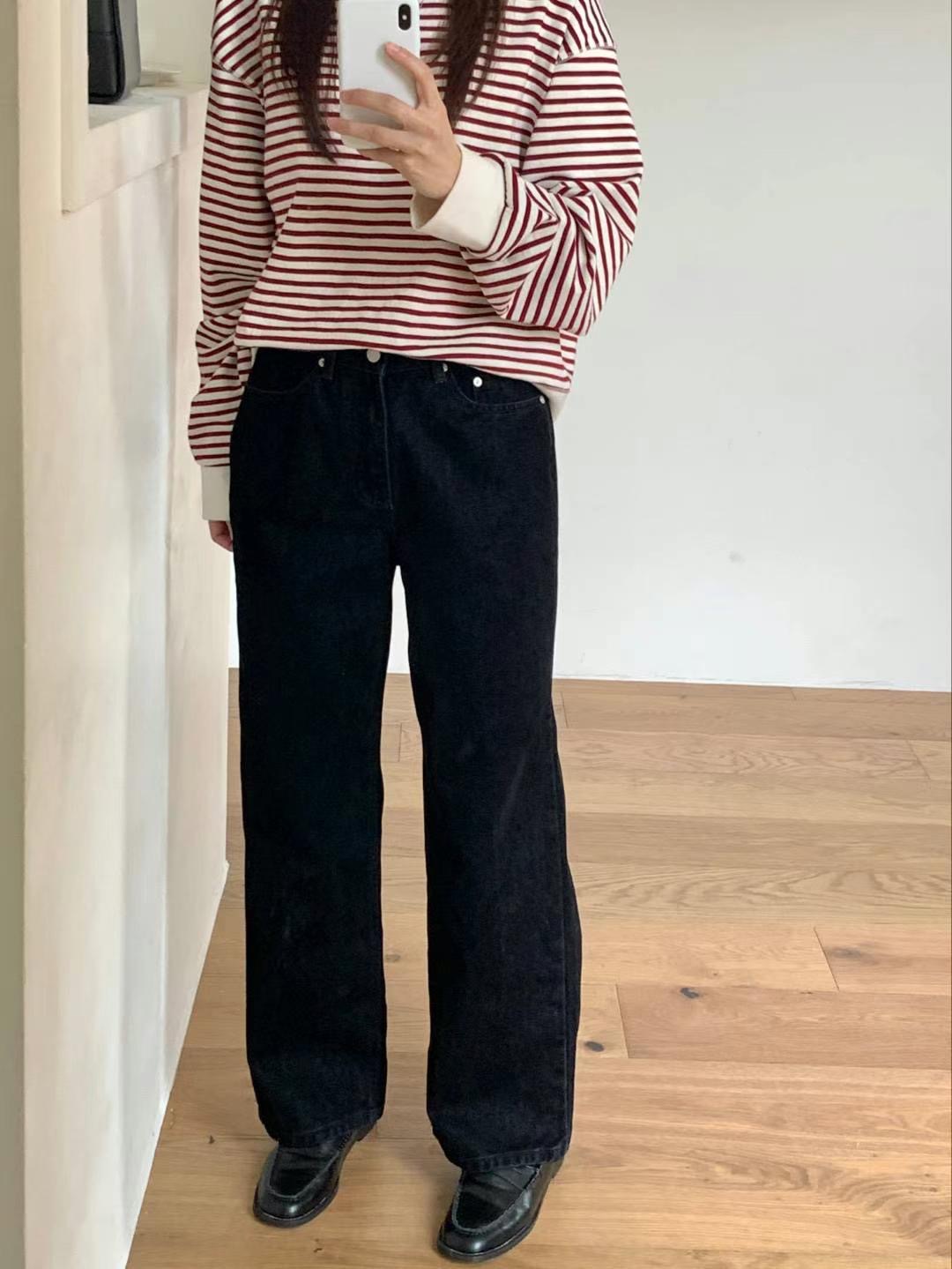 like core/COREBLUE韓國直郵東大門代購女裝新品24秋冬牛仔褲like core/COREBLUE牛仔褲