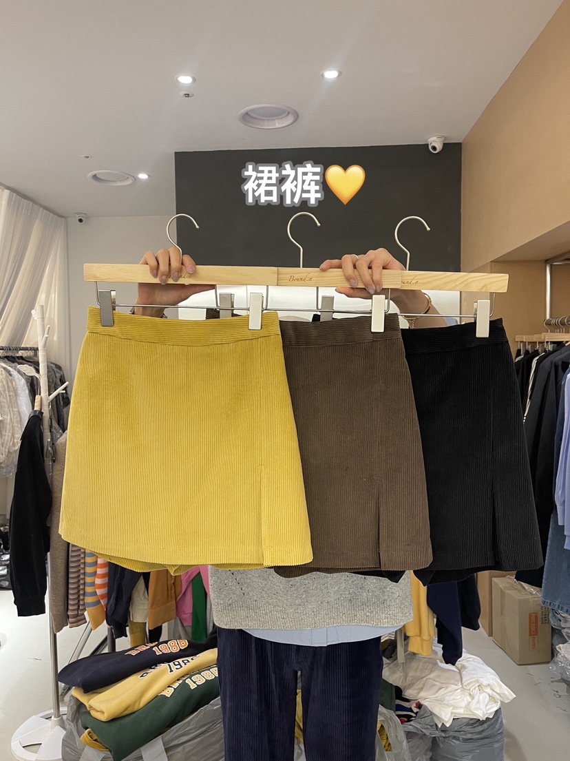 BOUND.A韓國直郵東大門代購女裝新款真品24秋冬休閑裙褲BOUND.A裙褲