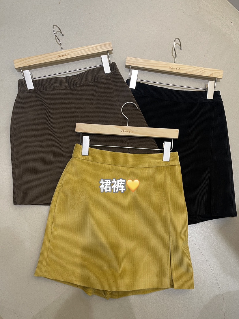 BOUND.A韓國直郵東大門代購女裝新款真品24秋冬休閑裙褲BOUND.A裙褲