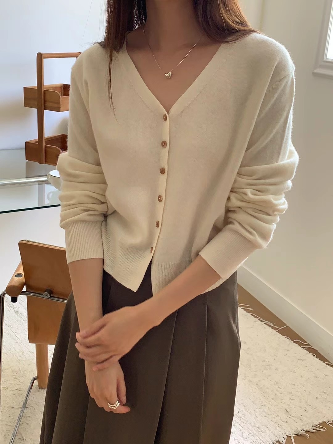 WEATHER直郵韓國代購女裝新款熱賣休閑人氣時尚24秋冬針織衫羊毛JOURNAL針織衫圖色3