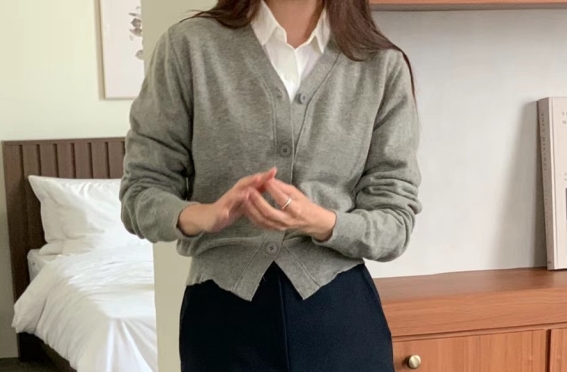 WEATHER韓國直郵東大門實拍女裝新品24秋冬針織衫羊毛開衫JOURNAL針織衫圖色3