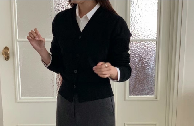 WEATHER韓國直郵東大門實拍女裝新品24秋冬針織衫羊毛開衫JOURNAL針織衫圖色4
