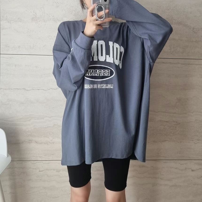 SNS韓國直郵東大門代購女裝新品人氣24秋冬熱賣時尚長袖T恤SNS長袖T恤