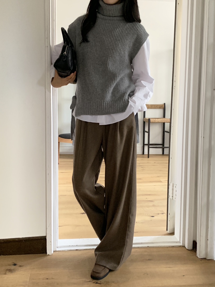 BOUND.A韓國直郵東大門實拍女裝新款人氣職業休閑時尚休閑褲BOUND.A休閑褲