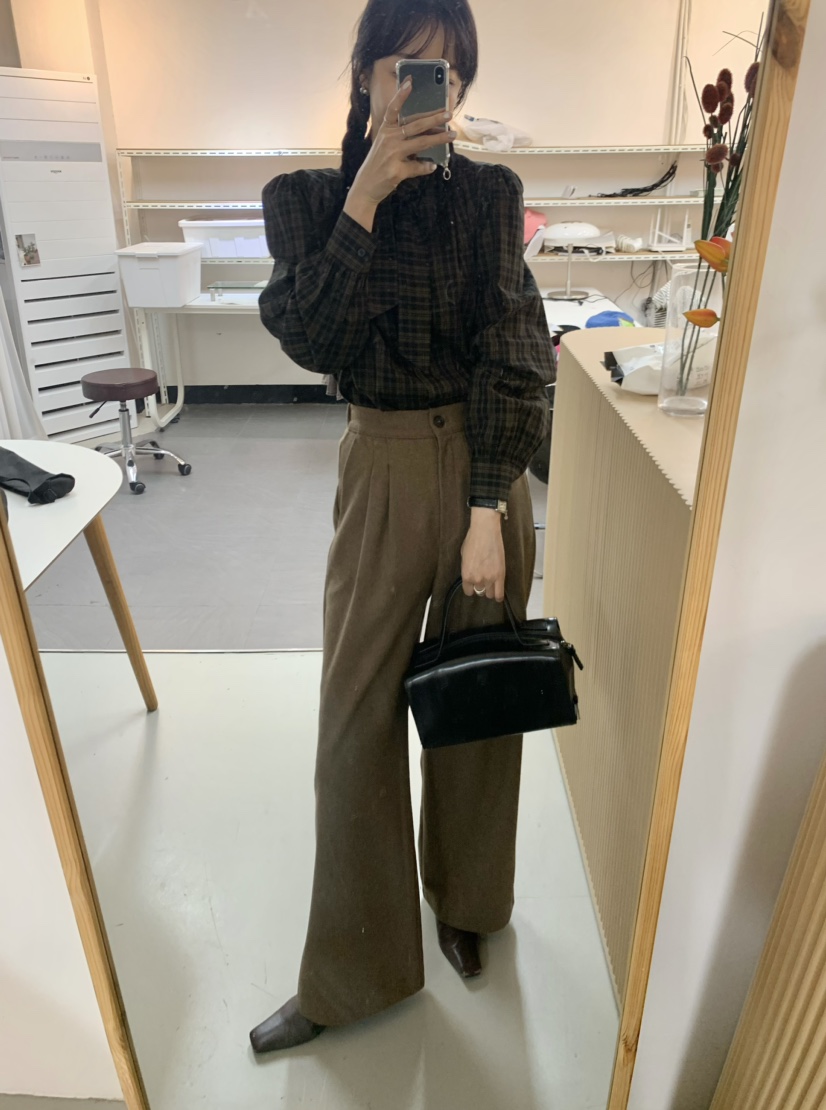 BOUND.A韓國直郵東大門實拍女裝新款人氣職業休閑時尚休閑褲BOUND.A休閑褲