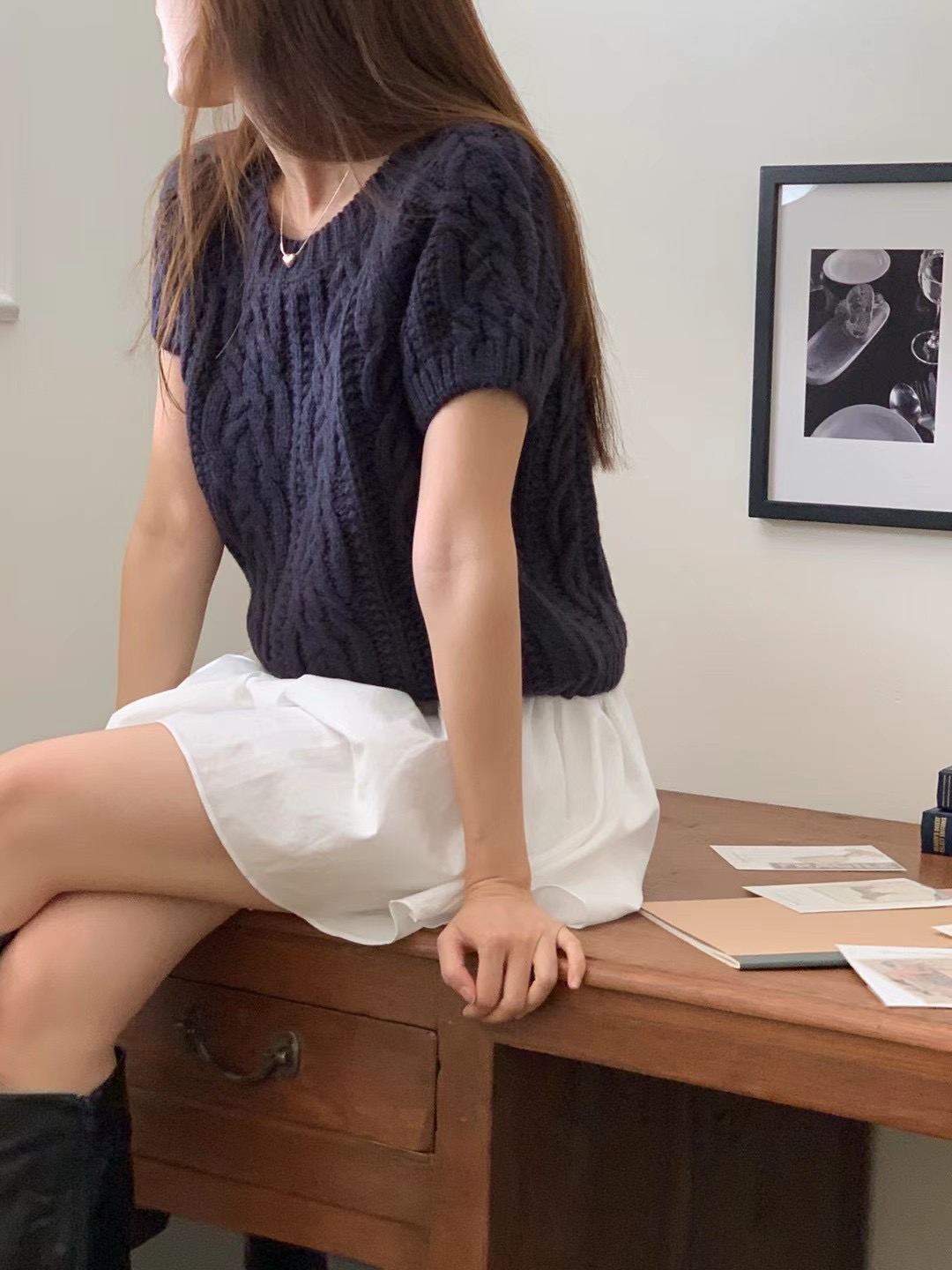 WEATHER韓國直郵東大門實拍女裝新品人氣休閑24秋冬針織衫JOURNAL-2件起針織衫