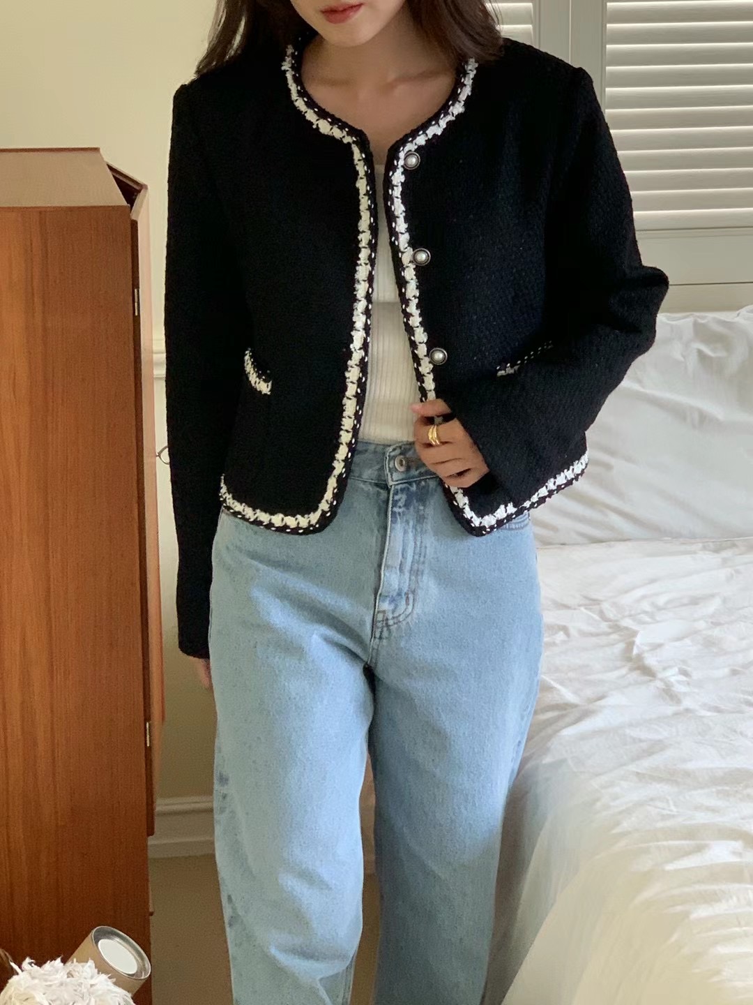 WEATHER韓國直郵東大門代購女裝新品時尚真品24秋冬推薦夾克JOURNAL-2件起夾克