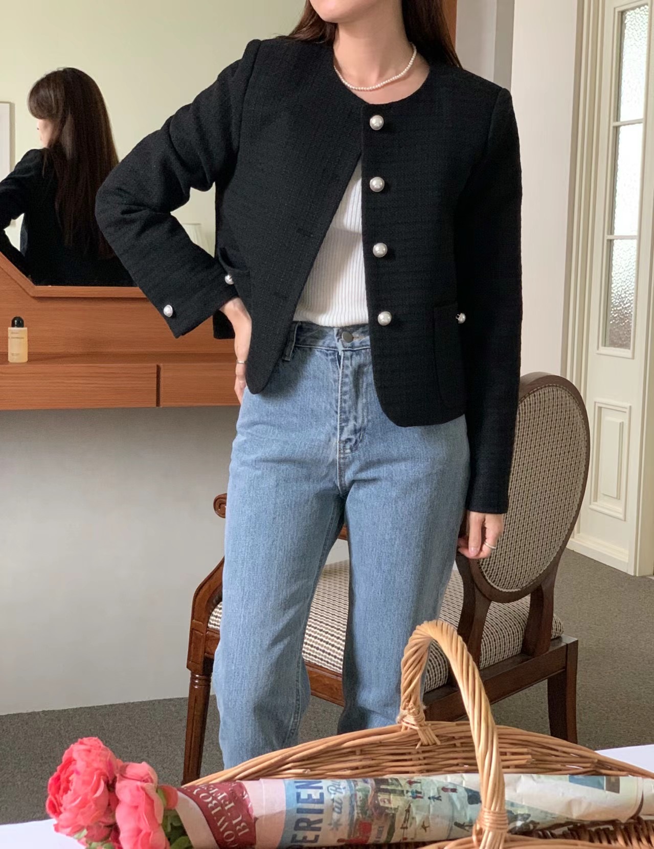 WEATHER直郵韓國代購女裝新款24秋冬時尚真品休閑推薦夾克JOURNAL-2件起夾克