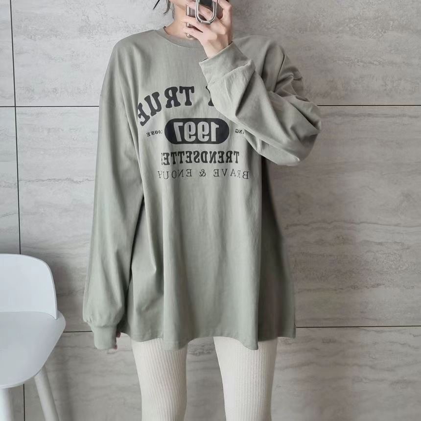 SNS韓國直郵東大門實拍女裝新品休閑推薦人氣24秋冬職業衛衣SNS衛衣