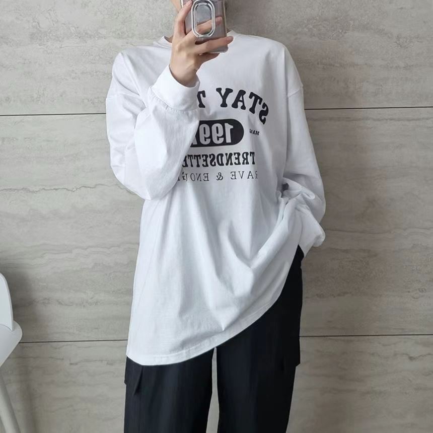 SNS韓國直郵東大門實拍女裝新品休閑推薦人氣24秋冬職業衛衣SNS衛衣