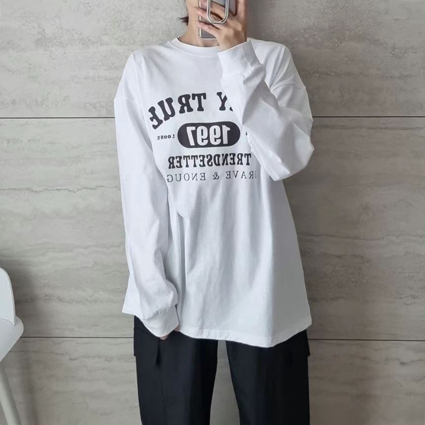 SNS韓國直郵東大門實拍女裝新品休閑推薦人氣24秋冬職業衛衣SNS衛衣圖色1