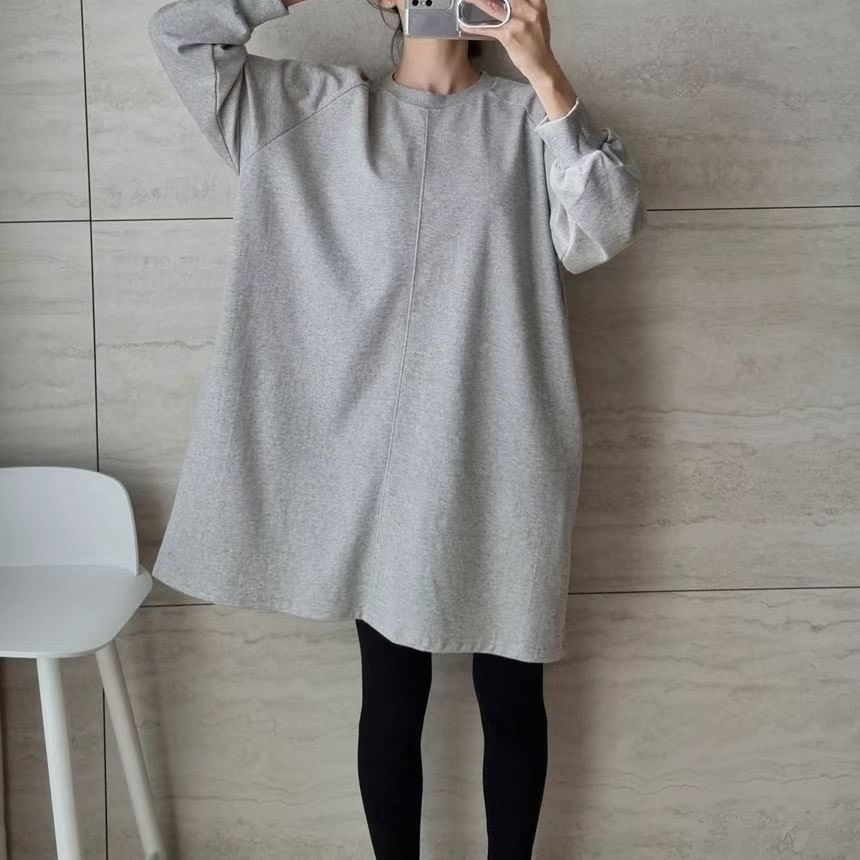 SNS直郵韓國代購女裝新品人氣時尚推薦24秋冬熱賣連衣裙口袋SNS連衣裙