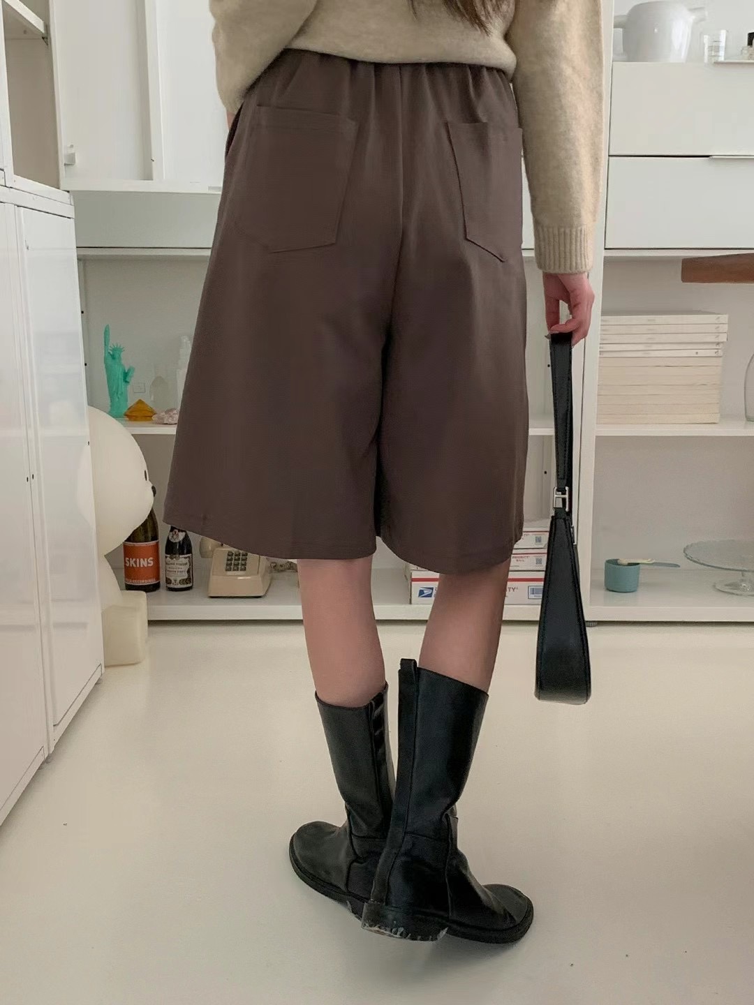 acacia韓國直郵東大門實拍女裝新款人氣時尚24秋冬熱賣短褲acacia-2件起訂短褲