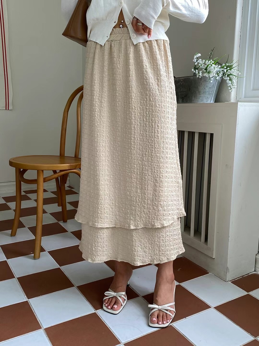 acacia韓國直郵東大門實拍女裝新品休閑職業時尚熱賣人氣長裙acacia-2件起訂長裙圖色2