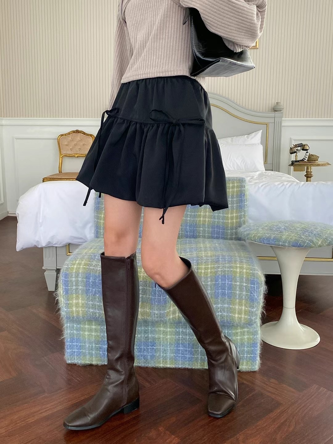 acacia韓國直郵女裝新款時尚人氣休閑職業熱賣24秋冬短裙acacia-2件起訂短裙圖色3