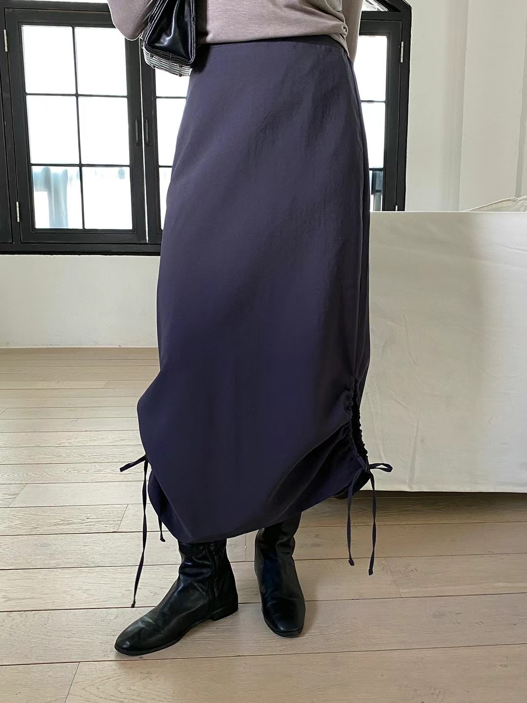 acacia韓國直郵東大門實拍女裝新款休閑推薦熱賣24秋冬長裙acacia-2件起訂長裙圖色2