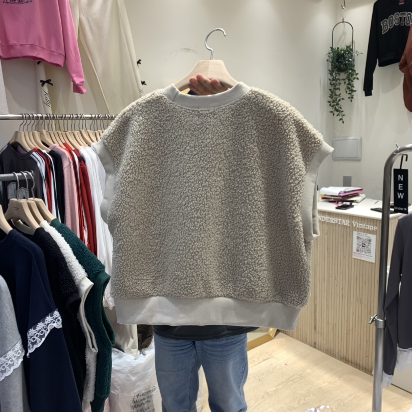 UNDERSTAR_VINTAGE韓國直郵女裝新款時尚推薦人氣吊帶背心羊毛UNDERSTAR_VINTAGE吊帶/背心
