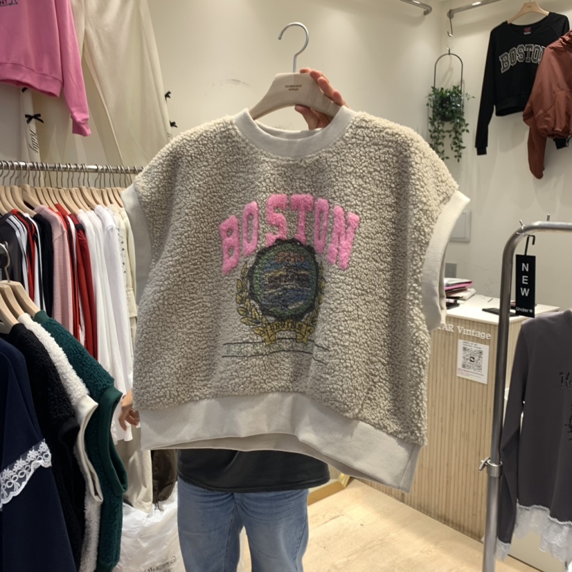UNDERSTAR_VINTAGE韓國直郵女裝新款時尚推薦人氣吊帶背心羊毛UNDERSTAR_VINTAGE吊帶/背心圖色4