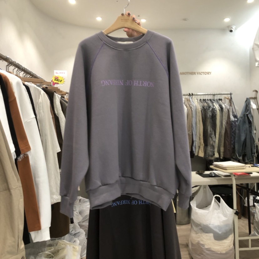 ANOTHER VICTORY韓國直郵東大門實拍女裝新品時尚衛衣加絨PRIVIE衛衣圖色2