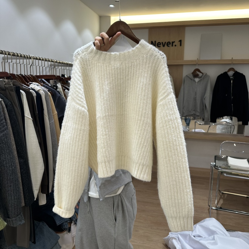 NEVER.1直郵韓國代購女裝新品推薦時尚24秋冬職業針織衫NEVER.1針織衫
