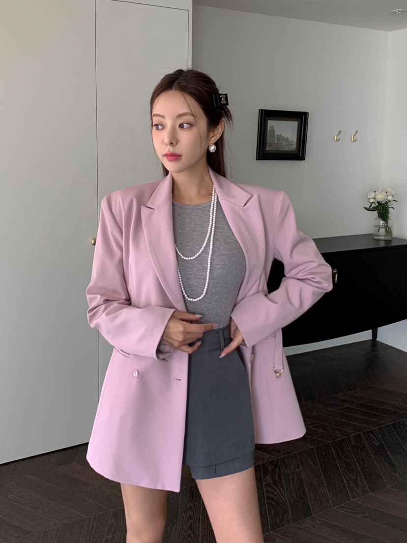 SLIT韓國直郵東大門實拍女裝新款休閑熱賣時尚24秋冬夾克SLIT夾克