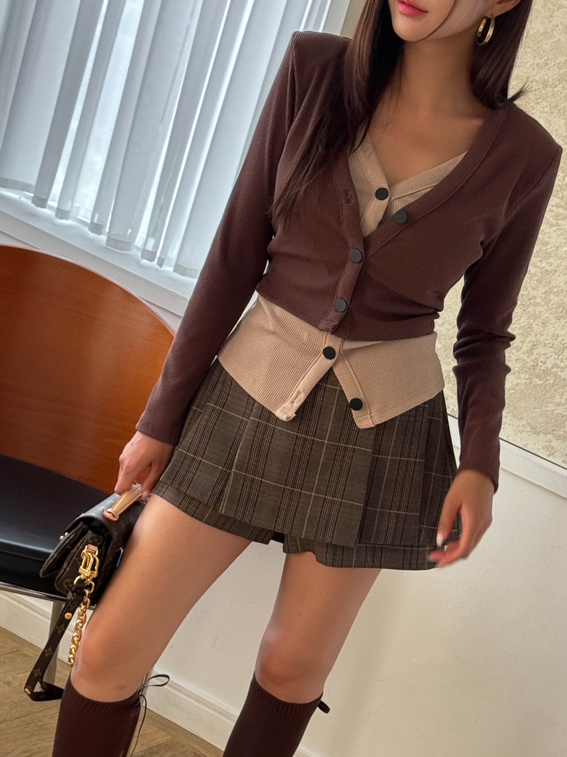SLIT韓國直郵東大門代購女裝新品真品推薦休閑熱賣24秋冬裙褲SLIT裙褲