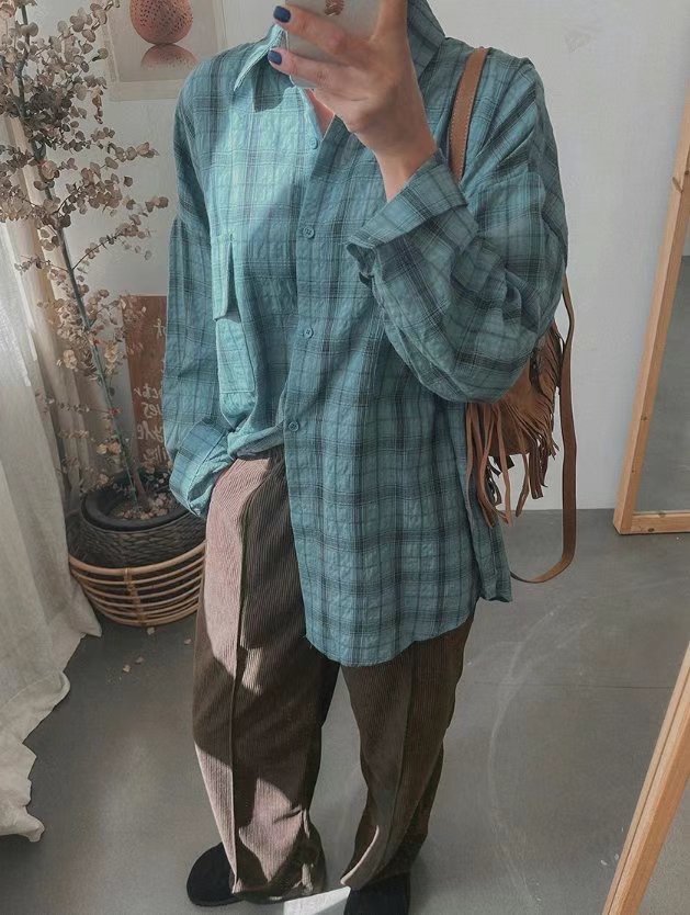 HAPER韓國直郵女裝新款推薦時尚真品24秋冬人氣襯衫蕾絲衫HAPER襯衫/蕾絲衫