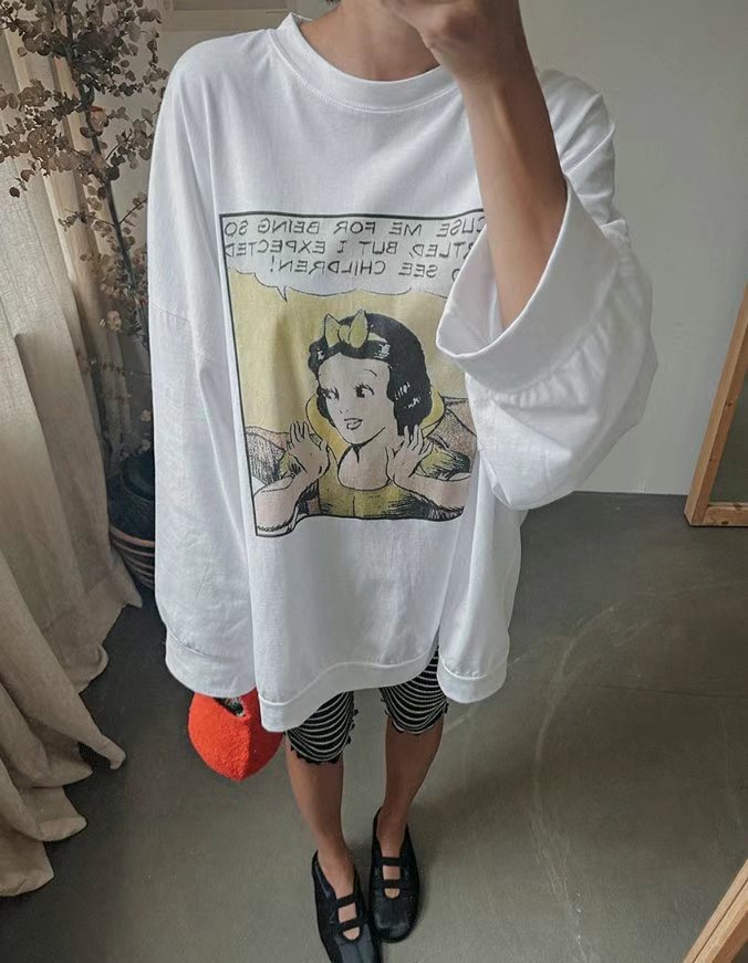 HAPER韓國直郵東大門代購女裝新款真品休閑時尚推薦長袖T恤HAPER長袖T恤