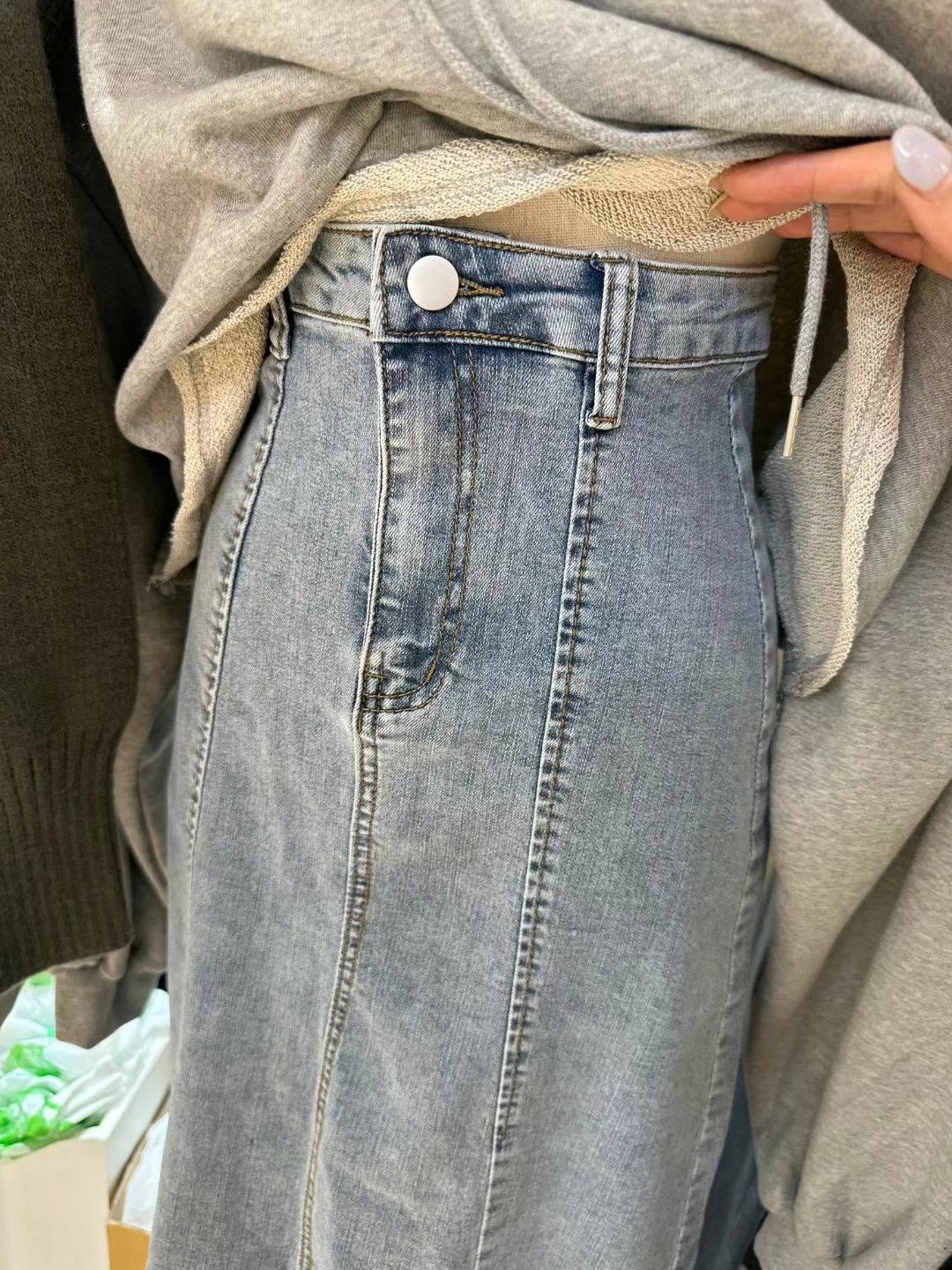 HAPER直郵韓國代購女裝新款休閑人氣推薦時尚職業熱賣24秋冬長裙HAPER長裙