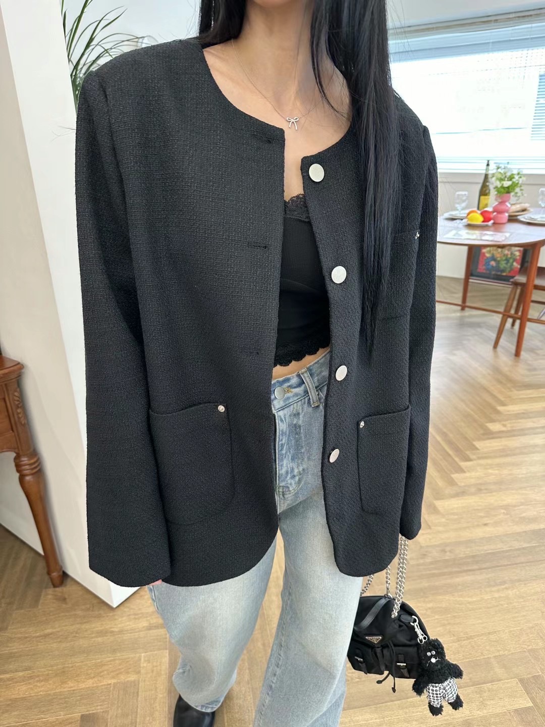 BLACK LADY韓國直郵東大門實拍女裝新款真品職業休閑熱賣夾克BLACK LADY夾克