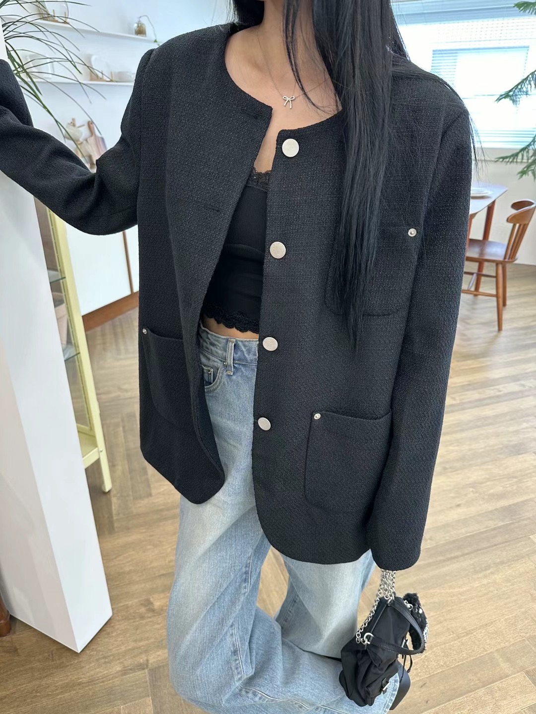 BLACK LADY韓國直郵東大門實拍女裝新款真品職業休閑熱賣夾克BLACK LADY夾克