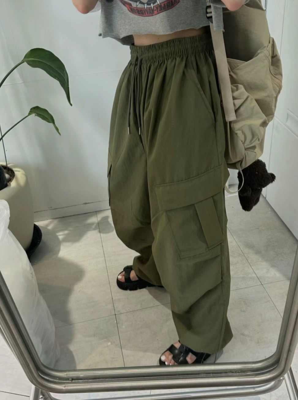 BLACK LADY韓國直郵女裝新款時尚人氣休閑職業真品熱賣休閑褲BLACK LADY休閑褲