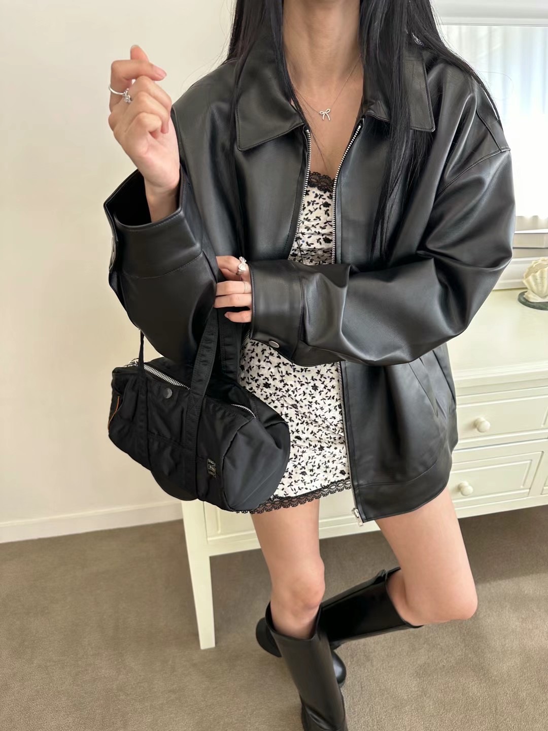 BLACK LADY韓國直郵東大門實拍女裝新品休閑真品推薦熱賣夾克BLACK LADY夾克